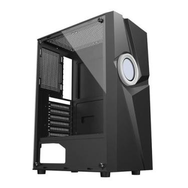 Imagem de Gabinete Gamer Alseye 305-3, Mid-Tower, Lateral de Vidro, Preto, 305-3