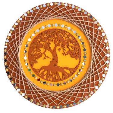 Imagem de Mandala Árvore da Vida/Família 40cm - Aqui Tem Magia
