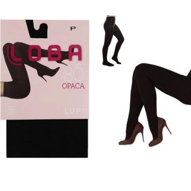 Imagem de Meia Calça Com Pé Lupo Loba Fio 80 Opaca - cód 5858, G, Preto