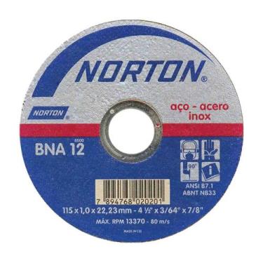 Imagem de Disco Corte Inox Bna12 7x1.6x7/8 - Norton