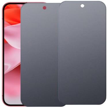 Imagem de YIEDBCX Pacote com 2 protetores de tela de privacidade fosco para Google Pixel 9 Pixel 9 Pro Pixel 9 Pro Fold antirreflexo anti-espião filme macio de 6,3 polegadas