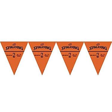 Imagem de amscan Spalding Basketball Collection Pennant Banner, Party Decoration Orange, 12'