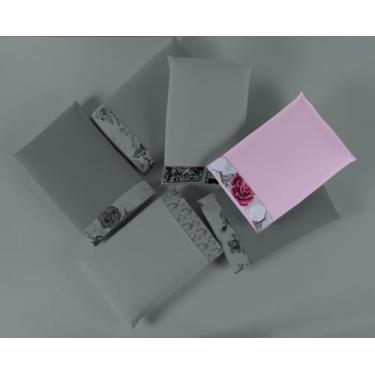 Imagem de 3 pares de fronhas avulsas 80% algodão em ponto palito percal cinza - 