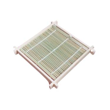 Imagem de Genique Prato Quadrado de Soba, Bambu, Estilo Japonês, 19 cm x 19 cm x 2 cm