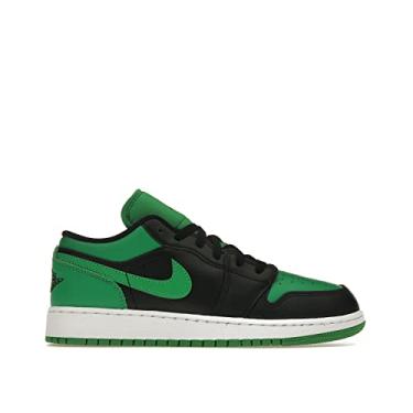Imagem de Nike Tênis masculino Air Jordan 1 Elevate Low, Preto/preto, verde e branco, 18