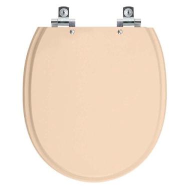 Imagem de Assento Sanitário com Fechamento Lento Village Rosa Floral para vaso D