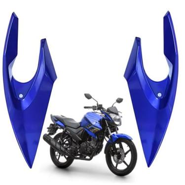Imagem de Par Carenagem Lateral Farol Bananinha Ys Fazer 150 Azul 2016 2017 2018