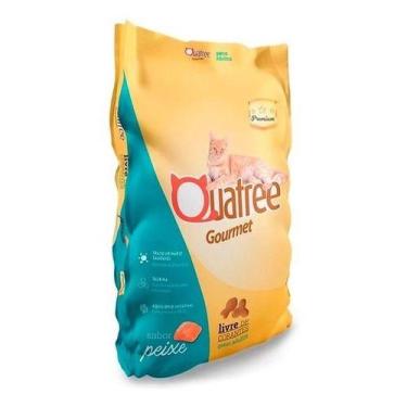 Imagem de Ração Quatree Gourmet Gatos Adultos Peixe 1kg