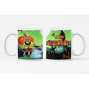 Imagem de Caneca Personalizada Halloween Dia das Bruxas Bob Esponja - Like Geek