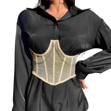 Imagem de Cinto Corrente Underbust Corset Modela Cintura Levanta Seios - Belt, S