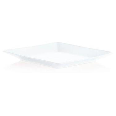 Imagem de Prato Quadradu de Lanche Plato Resistente - A.R Variedades MT