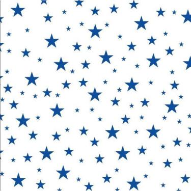 Imagem de Tnt estampado estrelas azul 1,40 m x 25 m - DEXA TNT