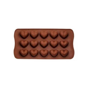 Imagem de Forma Silicone Bombom Moldes finos Docinho coração - yangzi