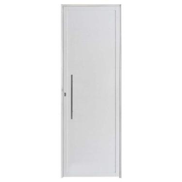 Imagem de Porta Lambril de Alumínio Branco Com Puxador Hale Esquadrias - Lado Di