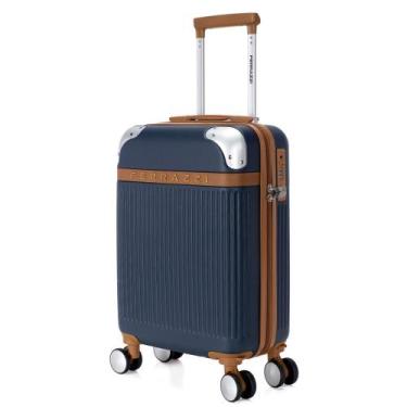 Imagem de Mala De Viagem com Rodinhas Espaçosa Mala De Bordo Abs Reforçada AZUL 