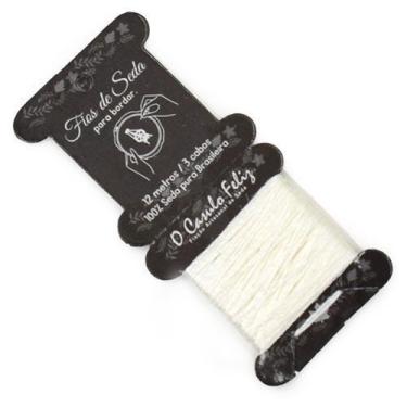 Imagem de Linha De Seda Pura Para Bordar - O Casulo Feliz, Natural