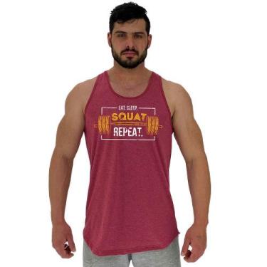 Imagem de Regata Longline Estampada Masculina MXD Conceito Squat Repeat, Masculi
