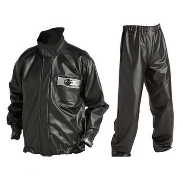 Imagem de Conjunto Chuva Alba PVC Europa Preta Unissex, M, Preto