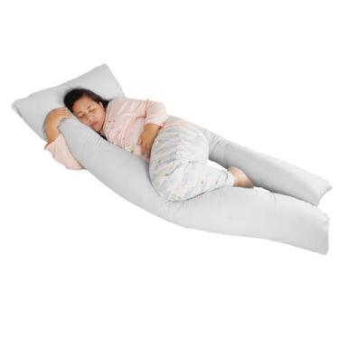 Imagem de Travesseiro Gigante Anatômico 190x80cm Happy Line, Branco