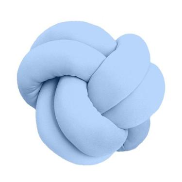 Imagem de Almofada de Nó Escandinavo Várias Cores - Díspar Design, Azul Claro