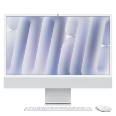 Imagem de Apple 2024 iMac (de 24 polegadas, Chip M4 da Apple com CPU de 10 núcleos e GPU de 10 núcleos, 16GB Memória unificada, de 256 GB) - Prateado