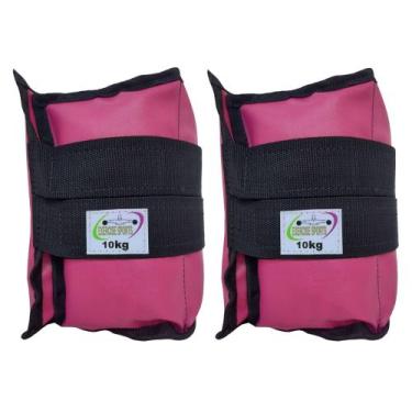 Imagem de Caneleira Tornozeleira Profissional 10 KG - Exercise Sports, Rosa