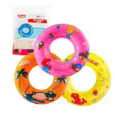 Imagem de Boia Circular Infantil 60cm Inflável Piscina Lazer - GiftUtil