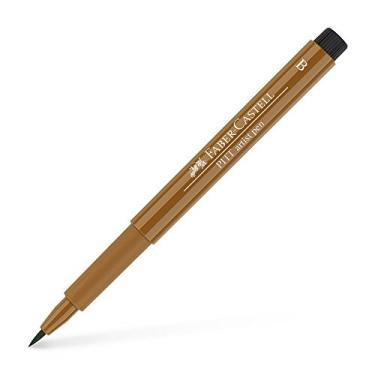 Imagem de Faber-Castell Caneta pincel Pitt Artist com ponta escovada, umber bruto (180)