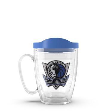 Imagem de Tervis Feito nos EUA com parede dupla NBA Dallas Mavericks copo isolado mantém as bebidas frias e quentes, caneca de 473 ml, logotipo principal