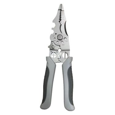 Imagem de KiBcsLic Descascador de fio cortador de fio de corte de fio multifuncional ferramenta de mão alicate de fio profissional ferramenta de descascamento de fio