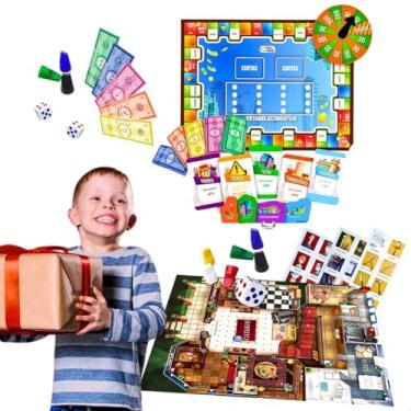 Imagem de Kit jogo pequeno empresario recreativo brinquedos infantis educativos pedagógico + suspeito resolva todos os mistérios jogos de detetive didáticos presente menino natal menina dia das crianças