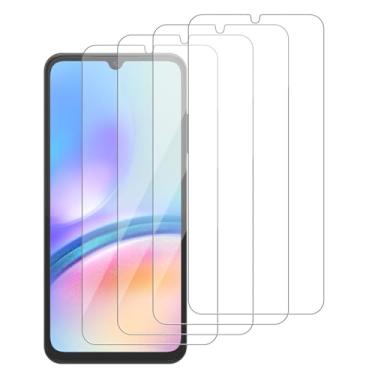 Imagem de iCsapr Pacote com 4 protetores de tela de vidro compatíveis com Samsung Galaxy A05s / A05 [dureza 9H] - vidro temperado de tela HD, resistente a arranhões SM-A057F, fácil instalação [compatível com