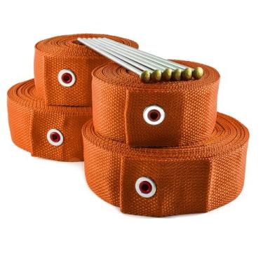 Imagem de Fitas De Marcação Para Vôlei De Praia 8 X 16 Metros Laranja - Evo spor