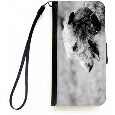 Imagem de Rikki Knight Capa carteira flip com design de cachorro Wolfhound irlandês com aba magnética para Apple iPhone 5c