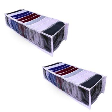 Imagem de 2 Colmeia Organizadora de Guarda roupa P2 Para Roupa de Bebê, Body ou 