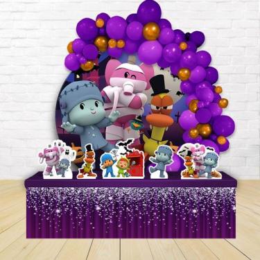 Imagem de kit festa painel redondoDecoração Pocoyo Halloween 1,50 Diâmetro - IMP