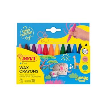 Imagem de Jovi Pacote com 12 gizes de cera triangulares Trimax 146009