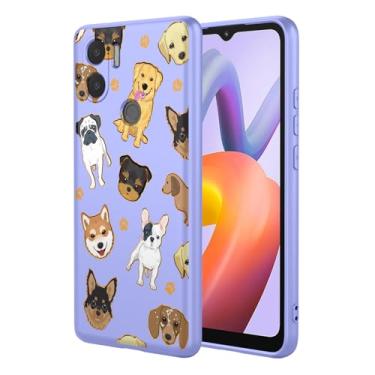Imagem de KOARWVC Capa de telefone para Redmi A1 Plus, capa para Redmi A2 Plus, capa para Xiaomi Poco C50, capa Poco C51, design de padrão de gato fofo, capa protetora fina de TPU macio para Xiaomi Redmi A1+