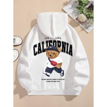 Imagem de Blusa Moletom Feminina com Capuz Urso California