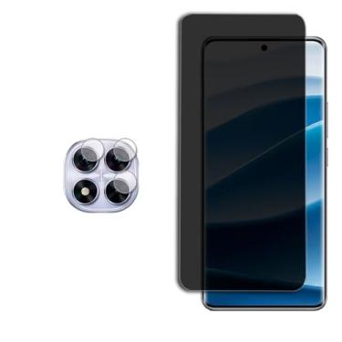 Imagem de CORONITAS Película Privacidade 5D para Xiaomi Redmi Note 14 Pro 5G, Película Protetora Lente Camera Hidrogel, Anti-curioso, Fumê, Acompanha Kit Aplicação