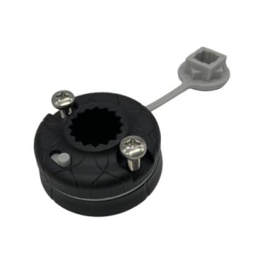 Imagem de Colaxi Suporte de pólo de luz da base da bandeira de caiaque, suporte de trilho de caiaque fácil de instalação, porta -barra para barcos de pesca bote