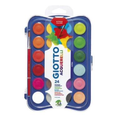 Imagem de Aquarela 24 Cores Pastilha 30mm - Giotto - Canson