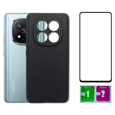 Imagem de Capa Aveludad Preta Para Redmi Note 14 Pro Plus+ Película 3D - Mustang