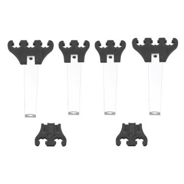 Imagem de 1 conjunto de teares de fios de vela de ignição universais cromados pretos 7/8/9 mm separador serve para Chevy Ford