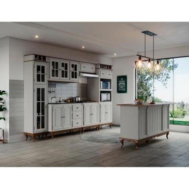 Imagem de Cozinha Modulada Completa de Madeira Hannover - M502 - Linz, Laca - Ci