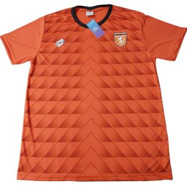 Imagem de Camisa Masculina Holanda Lotto Com Proteção Solar Uv 40+, P, Laranja