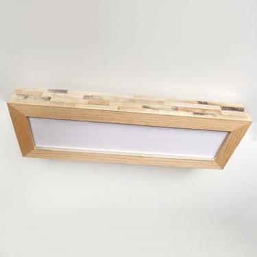 Imagem de Luminária Lustre Pendente Rústico Madeira Led Lustre 40w - ECO.START