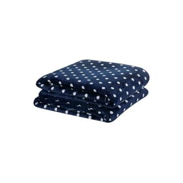 Imagem de Manta Flannel Poá Solteiro Antialérgica Cores - Manta de Bolinha Inver