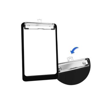 Imagem de Kit 2 Mini Prancheta 12 Cm X 18,5cm E Bloco De Anotações De 50 Fl - Cabem Em Bolsos E Bolsas Acrimet 155 Preto