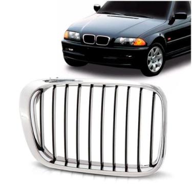 Imagem de Grade Radiador Bmw Série 3 1999 2000 2001 Sedan Cromado - SP ACESSÓRIO